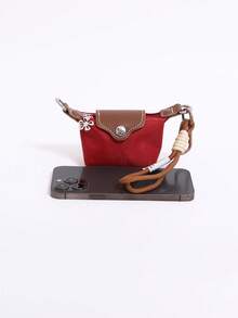 女士时尚简约迷你零钱包包包装饰可挂包包多种颜色可做小礼物可作为礼物送给闺蜜女士钱包迷你钱包零钱包手拿包零钱包 - 紅色 - 查看 6