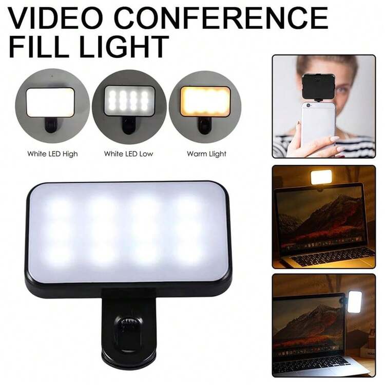 LED自拍补光灯，便携式自拍灯，夹式补光灯，手机自拍补光灯。使用后光线效果极佳，是绝佳的美颜自拍助手。 - 補光燈 - 查看 4