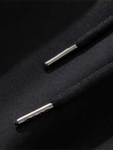 Nuevos hombres monograma transpirable y cómodo pantalones cortos deportivos, casual básica suelta casa pantalones cortos de ocio, la moda de cordón ligero y cómodo de cinco cuartos de longitud bermudas. - Blanco - Ver 6