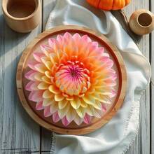 3D Chrysanthemum Silicone Resin Mold, For Polymer Clay, Candle, Resin - Round Earring Making Tool, Multifunctional DIY Jewelry Craft Supplies, Suitable For Valentine's Day, Wedding, Birthday, Christmas, Decoration