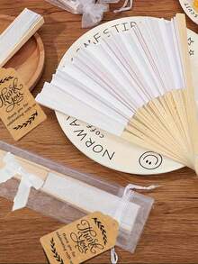 Set de 3/15/30 piezas, Abanico plegable de madera rosa con bolsa de regalo y tarjeta de agradecimiento, Tarjetas de agradecimiento, Abanico plegable de bambú para novia, Decoraciones para fiesta individual, boda y despedida de soltera, Regalos para damas de honor y decoraciones de boda, Regalos de boda perfectos, Decoración de boda, Muy adecuado para fiestas y eventos, Accesorios de verano perfectos, Abanico plegable para mujer