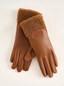 Găng tay cảm ứng dành cho nữ, dày dặn, ấm áp, chống gió, chống thấm nước, đi xe máy, đạp xe mùa thu/đông - Nhiều màu - Xem 12