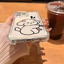 Funda de Teléfono Transparente Antigolpes con Diseño Creativo de Perro para 17, 16, 15, 14 / 16, 15, 14 Plus / 17, 16, 15, 14 Pro / 11, 11 Pro – Regalo Perfecto para Todas las Estaciones - Colores mixtos - Ver 8