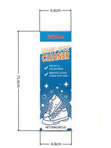 1 pieza Limpiador de zapatos Jakehoe, Agente de limpieza en seco para zapatos blancos, Agente de limpieza de superficie portátil para eliminar el amarillamiento, la suciedad y la oxidación, Limpiador de zapatos, Limpiador de zapatos deportivos blancos, Limpiador de espuma sin agua para zapatos deportivos, Limpiador de zapatos blancos, botas, lona, PU, tela, etc. Juego de limpieza de zapatos