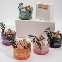 1pc No-Flame Jasmine Aroma Diffuser Set, Lavender/Rose Essential Oil Diffuser Stone, Jasmine Essential Oil Diffuser, Fragrance Stone Diffuser, Home Fragrance Set, Living Room/Bedroom/Bathroom Diffuser, Air Purifier, Sleep Aid, Glass Base, Pink/Orange/Green, Includes 1/6 Bottle Jasmine/Lavender/Rose Essential Oil - Jasmine - View 4