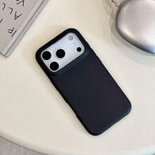 1PC Solid Color Design TPU Artificial Leather Fashion Phone Case, Compatible With IPhone 17, 16, 15, 14, 13, 12, 17Air, Plus And Pro Max Series, With Anti-Skid, Shock Absorption, Protection, And Durability, Is Suitable For Halloween Or Christmas Gift Autumn Phone Case. - Đỏ - Xem 1