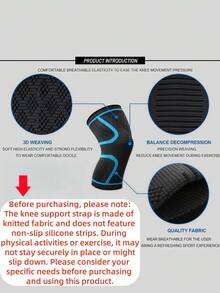 1 件/2 件护膝和护袖，针织面料防滑护膝，运动关节保护器，适用于户外跑步、篮球、骑自行车，提供保护和舒适感