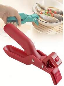 Silicone Multi-Function Heat Resistant Tongs - Heatproof Silicone Grip, Non-Slip Coating, Ergonomic Hot Plate, Tray Stand - Food Processing Kitchen Tool, Microwave Steamer Tongs, Multi-Function Bowl Rack Clip, Air Fryer Tongs, Heat Resistant Handle, Heat Resistant Bowl Clip, Oven Pot Clip - Multicolor - View 2