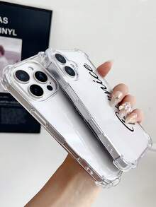 1个定制签名和颜色的极简透明防震手机壳，兼容 11/12/13/14/15/16/16 Pro/16 Plus/16 Pro Max/17/1 Pro/17 Pro Max/17 Air，兼容Pixel 9A/S24/S25 Ultra/S25 Plus/S25 Edge，兼容Moto G85，兼容Infinix Hot 50 Pro+，适合作为日常礼物送给朋友 - 無色 - 查看 7