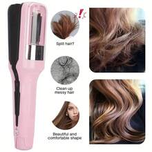 1 X AutoPro USB Rechargeable Electric Hair Straightener, Electric Detachable Scissors, Anti-Frizz Hair Straightening Device, Automatic Anti-Frizz Control, High-Speed Blades, Low Noise Home Haircutting Tool, Holiday Gift - Multicolor - View 6