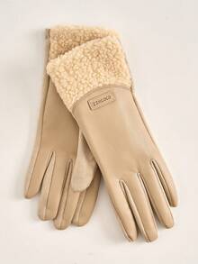 Găng tay cảm ứng dành cho nữ, dày dặn, ấm áp, chống gió, chống thấm nước, đi xe máy, đạp xe mùa thu/đông - Nhiều màu - Xem 8