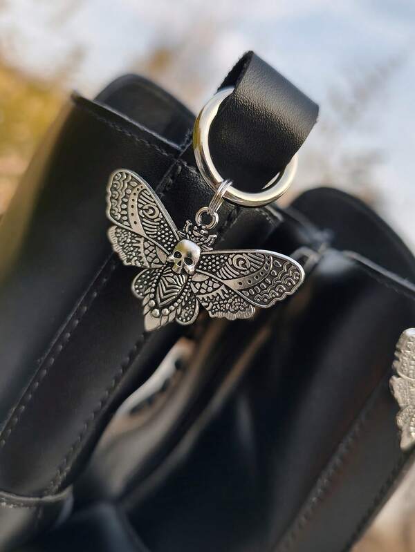 2pcs Street Style Skull Angel Pendant Shoe Boot Decoration, Zinc Alloy, Cool DIY Accessories, Detachable, Suitable For Boot Decoration, Footwear Accessories