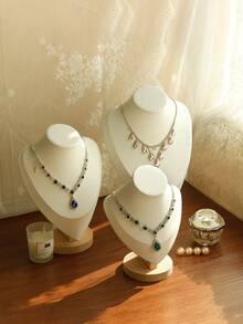 1pc Portrait Jewelry Display Rack Mannequin Bust Jewelry Stand For Necklaces Pendants,Necklace Presentation Model Bust, Pendant Presentation Stand, Jewelry Display Stand, Jewelry Presentation Bust For Necklace Pendant, Window Presentation