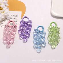 New Color Transparent Corner Bead Grape String Car Keychain Pendant, Small Fresh Couple Bag + Earphone Cover Decoration, Suitable For Ins Daily Wear, Suitable For Street Sweet Style, Portable And Exquisite, Eye-Catching Appearance Is Preferred - Câu hỏi 1426-8 - Xem 5
