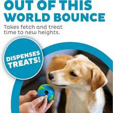 Outward Hound By Planet Dog Orbee-Tuff Planet Ball Blue_Green Treat-Dispensing Dog Toy, Large - ColorA - 查看 3