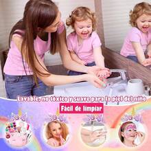 Maquillaje para Niñas-11 pcs, Kit De Maquillaje De Simulación No Tóxico, Set de Maquillaje para Niñas, Juego de Cosméticos de Juguete, Regalos para Niñas, Apto para Niños - 1 - Ver 5