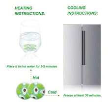 凝胶冰袋可重复使用冷却眼垫和眼贴，冷热敷眼袋，用于眼部放松，圣诞礼物。 - 酒紅色 - 查看 4