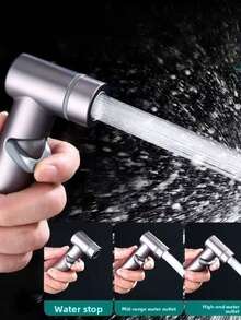 1 马桶喷枪水龙头喷嘴马桶水枪伴侣冲水装置家用高压增压水龙头 - 深灰色 - 查看 2