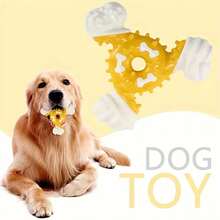 Durable Dog Chew Toy For Teeth Cleaning - Durable Nylon Teeth Stick With Interactive Puzzle Design, Perfect For Small And Medium Dog Breeds, Promotes Healthy Chewing And Play, Suitable For Aggressive Chewers - Màu Hồng Tươi - Xem 9