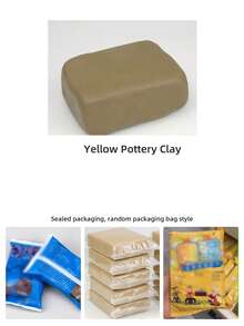 500g/Pack Pottery Clay Material Kit, Air-Dry Modeling Clay For DIY Crafts, Multiple Colors Available, Supplies For Pottery Arts & Crafts Tutorials