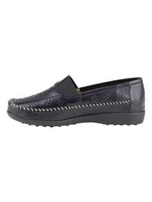 Women Loafers Shoes - Black - View 3