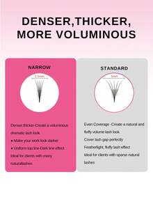 ARTSTAR 4D/5D/6D Lashes 500 Fans Loose Fans Slim Narrow Sharp Stem Pointy Base Loose Fans Medium Stem Thin Premade Volume Fans Eyelashes