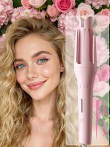 Automatic Negative Ion Curler + Three Accessories 32mm - Pink - View 1