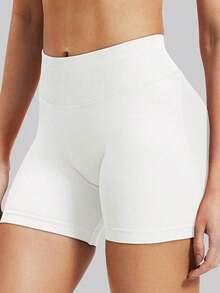 High-Waisted Tummy-Control Shorts, Hidden Scrunch Butt Lifting Pants, Cycling Shorts Curve, Women Boyshorts, Waist Trainer, Curve Plus, Black Shorts, Tight Shorts, Gym Shorts Woman, Women Boyshorts - 白色 - 查看 3