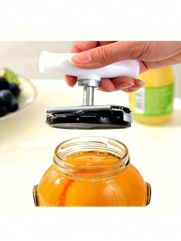 1 Stück Edelstahl rutschfester Dosenöffner, leistungsstarker Öffner-Set, geeignet für Küche & Badezimmer