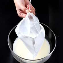 1pc Reusable Fine Mesh Nylon Filter Bag Nut Milk Yogurt Tea Beer Coffee Oil Food Strainer Net Washable Kitchen Tool