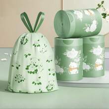 4 Gallon Lavender Scented Trash Bags, 50 Counts - Thicker Drawstring Design, Suitable For Kitchen, Office, Home And Restaurant, Self-Sealing Function, Multipurpose Disposable Bags, Portable Packaging, 1 Roll Economy Pack, Long-Lasting Fresh Scent, Random Packaging, Christmas, Halloween, Valentine's Day, New Year, Easter Gifts