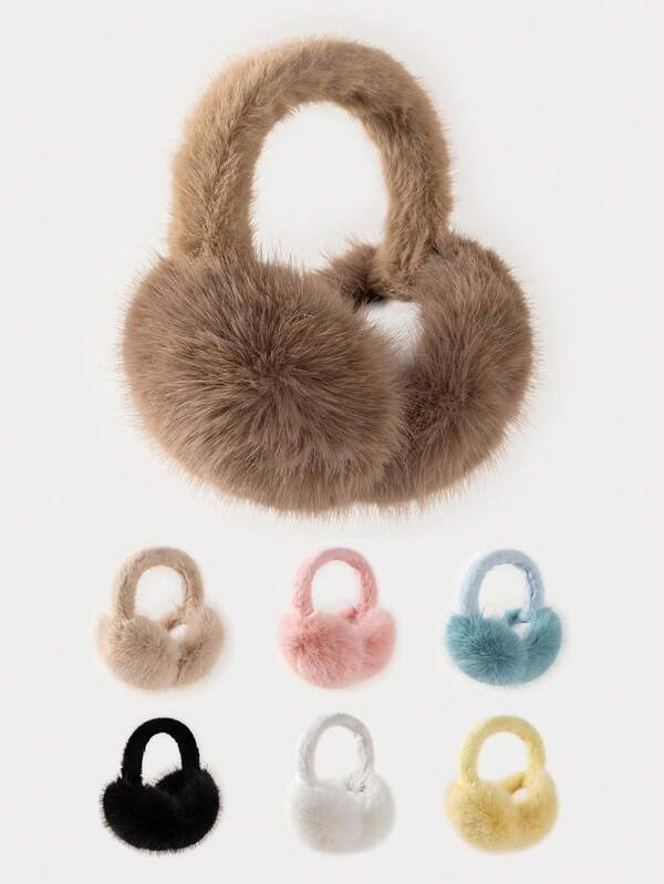 1pc Men's Fox Ear Hat, Warm And Fashionable Ear Muffs For Winter Wear