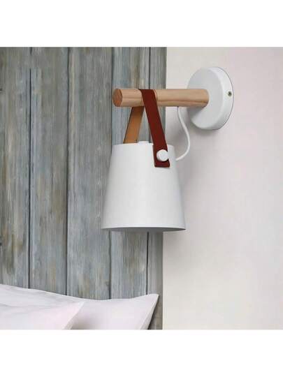 1pc Nordic Macaron Wand Lamp, Bedroom Bedside Moderne Minimalist Dining Room Hallway Staircase Living Lighting, Night Verlichting view 6