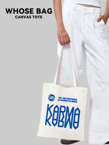 [ WHOSE BAG ]Kpop Idol Straykid/SKZ New Album <KARAMA> Comes With Canvas Bags, Signed Handbags For Fan Meetings, And Gifts For Idol Signings. WORLD TOUR Handbag,STAY Fans Support Gift, Shopping Bag Suitable For Commuting Daily Use, Practical Gift Selection, Cute Christmas Gifts