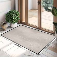 1 Pieza Alfombra de área grande y lujosa con diseño geométrico, lavable a máquina, antideslizante, diseño abstracto vintage en beige y blanco, perfecta para la decoración de la sala de estar, dormitorio, oficina o cafetería - Estilo 1 - Ver 8