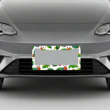 Playful  Caterpillar Design With Vibrant, Storybook-Inspired Charm, Aluminum Metal Rust-Proof Waterproof Car License Plate Frame For Standard US 12x6 Inch, Meets US Standards Suitable All Small, Pickups And Other Models - Đóng khung - Xem 5
