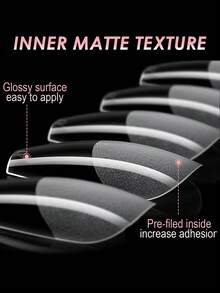 550Pcs Full Cover Press On Nail Tips Coffin French False Fake Soak Off Gel Nail Extension Tips Capsule DIY Nail Supplies For Women Girls