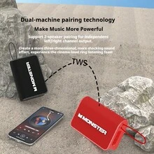 Monster Altavoz Bluetooth portátil y resistente al agua Monster AirRock X902 para acampada y ciclismo (empaque en chino)