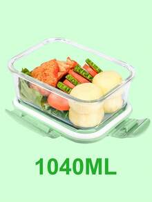 玻璃食品容器微波炉适用分隔式餐盒便当盒防漏带盖耐热午餐盒 - 彩色 - 查看 23