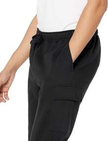 Essentials Men's Cargo Fleece Jogger Sweatpant - Azul y blanco - Ver 9