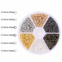 880pcsbox Of Open Rings Single Ring Open Connecting Rings DIY Hand-Made Jewelry Accessories O-Ring Connecting Rings