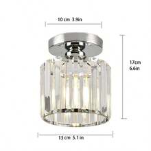 Lámpara de pasillo de entrada minimalista moderna de cristal, lámpara de zaguán LED creativa para uso doméstico