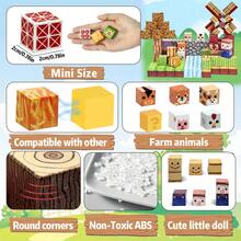 DIY 农场磁性积木 - STEM 玩具套装创意磁性玩具，教育性磁性学习玩具，磁性玩具套装，立方体建筑玩具男孩女孩生日礼物 - 彩色 - 查看 4