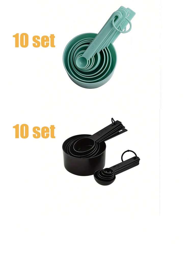 1 Set Measuring Cups & Spoons Set,Measuring Spoons,Cup Measurements Set,Measuring Cups For Baking,Measuring Cups And Spoons Set,Metal Measuring Spoons,Kitchen Aid Measuring Cups And Spoons,Stackable Cups And Spoons,Kitchen Gadgets For Cooking & Baking - Multicolor - View 13