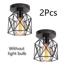 Luminária de teto minimalista criativa de 1/2 peças, base E27, adequada para iluminação de corredores, cozinhas, bares, balcões, entradas e escadas (lâmpada não incluída)