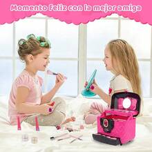 AivaToba Maquillaje para Niñas, Kit de Maquillaje Real para Niñas, Juguete de Maquillaje Lavable, Juguete para Niñas, No Tóxico, Regalos de Cumpleaños de Navidad para Niñas de 7 8 9 10 11 12 Años - MH6-10 - Ver 4