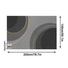 1pc Modern Minimalist Geometric Abstract Art Area Rug, Soft Faux Wool Rectangular Carpet, Suitable For Living Room, Bedroom, Entryway, Bathroom, Hallway, Patio, Kitchen, Indoor Outdoor, All Season, Large Size Doormat, Home Decor - Multicolor - View 15