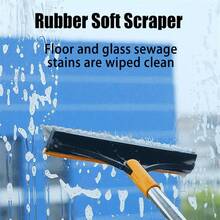 2 In 1 Floor  Scrub  Adjustable VSd Cleaning Wit Long andle Batro Ken Cre Squeegee 120 ree ting Re ead Deck  Deck Ti Scrub es  Cleaning Kaki - Caqui - Ver 5