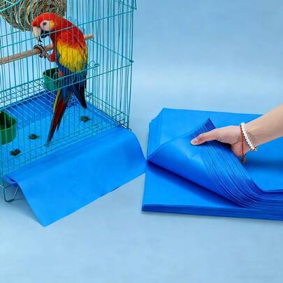 10/20件加厚防水无纺布一次性吸水宠物鸟笼垫，鸟类清洁用品，仓鼠小宠物笼垫材料，易于切割，适用于鸟笼，小宠物笼，四季皆宜