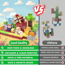 DIY 农场磁性积木 - STEM 玩具套装创意磁性玩具，教育性磁性学习玩具，磁性玩具套装，立方体建筑玩具男孩女孩生日礼物 - 彩色 - 查看 5